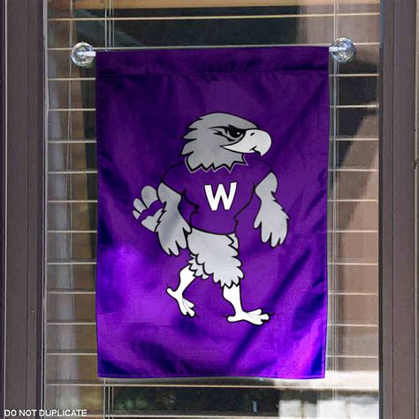 Wisconsin Whitewater Willie Mascot Garden Flag - State Street Products