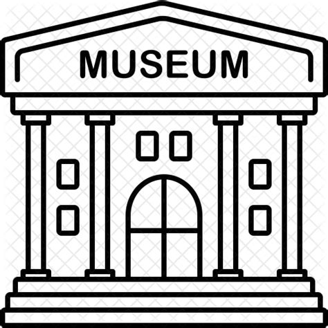 Museum Icon - Download in Line Style