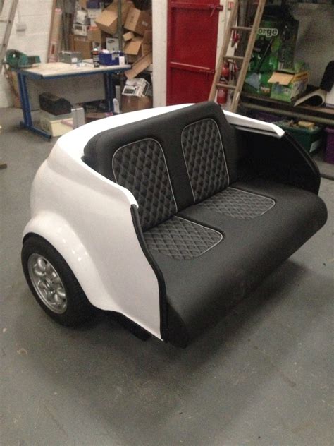 Classic White Mini Cooper Sofa Amazing Car Transformed Into A Cooper Couch | Automotive ...