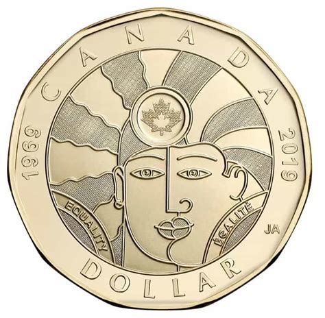 2019 $1 Loonie Equality 50th Anniv Loonie Dollar Coin (Brilliant ...