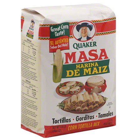 Quaker Masa Harina De Maiz Corn Tortilla Mix, 4.4 lb (Pack of 8 ...