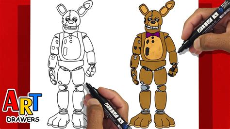 How To Draw SPRING BONNIE Five Nights at Freddy’s FNAF - YouTube