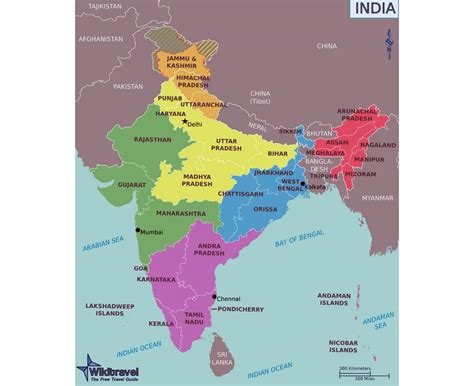 India Map With Regions