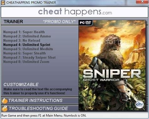 Sniper: Ghost Warrior +4 Trainer Download, Screenshots