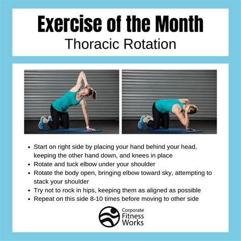 Thoracic Rotation Exercise | Thoracic, Thoracic spine mobility, Exercise