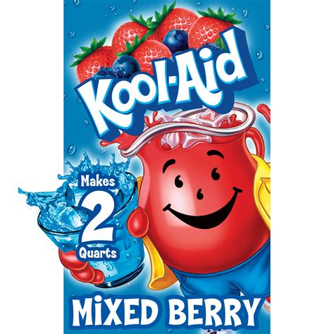 Kool-Aid Unsweetened Mixed Berry Artificially Flavored Powdered Soft Drink Mix, 0.22 oz Packet ...