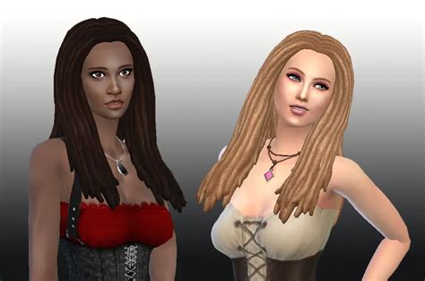 Sims 4 Dreads CC Female