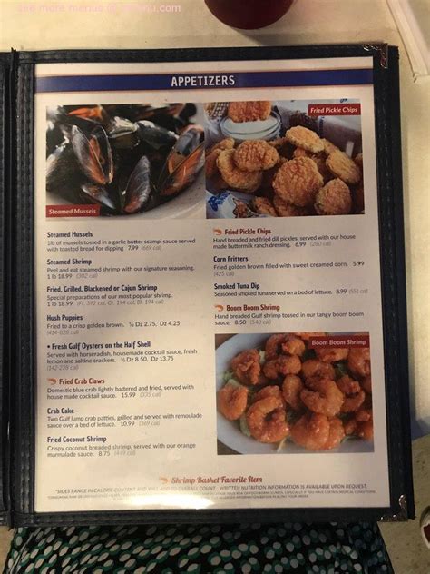 Menu at Shrimp Basket restaurant, Pensacola, 60 W 9 Mile Rd