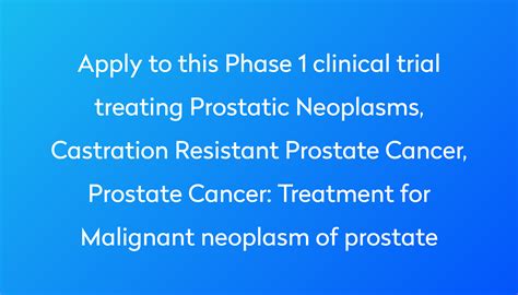 Treatment for Malignant neoplasm of prostate Clinical Trial 2023 | Power