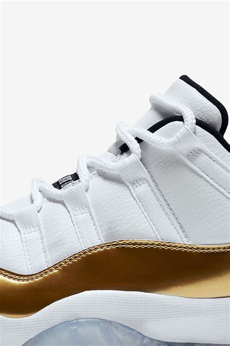 Air Jordan 11 Retro Low 'White & Metallic Gold' Release Date. Nike⁠+ SNKRS