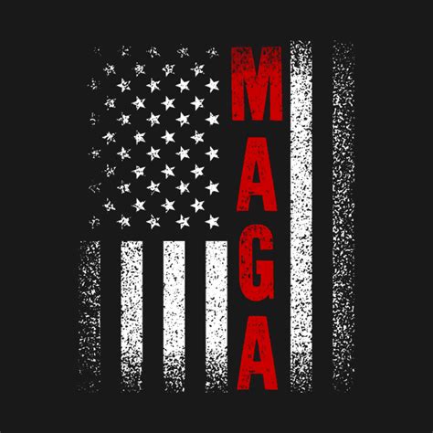 MAGA USA Flag - Maga - Long Sleeve T-Shirt | TeePublic