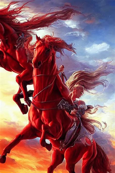 the first singular horseman of the apocalypse riding a | Stable ...