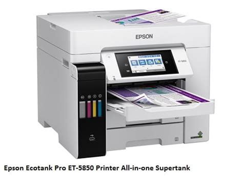 Epson ET-5850 Printer All-in-one Supertank - Basic Printer Driver