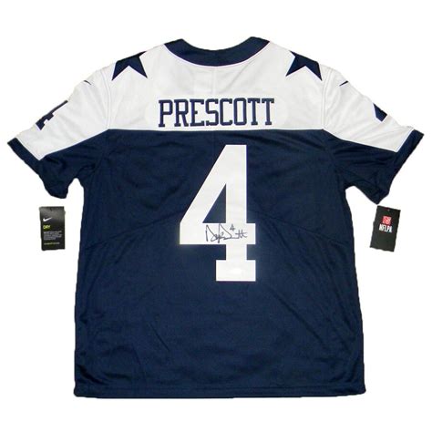 Dak Prescott Autographed Jersey - #4 Nike Limited Thanksgiving Jsa