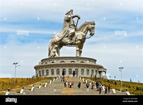 Genghis Khan Equestrian Statue, Chinggis Khaan Statue Complex, Tsonjin ...