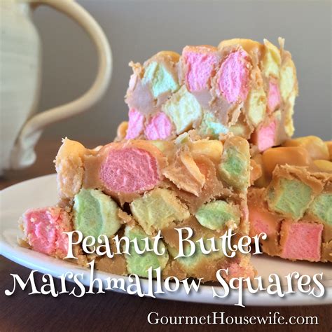 Peanut Butter Marshmallow Squares - The Gourmet Housewife