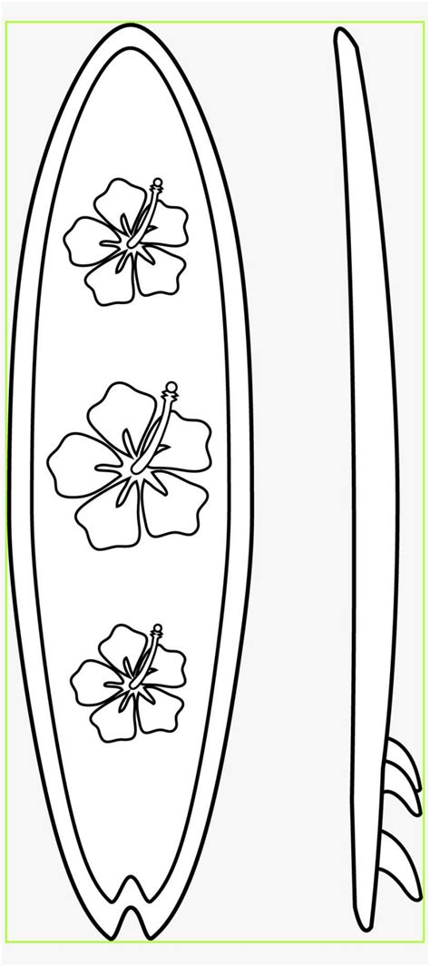 Surfboard Outline Clipart Jpeg - Hawaiian Surf Board Drawings PNG Image ...