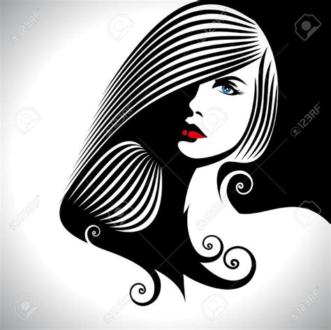 Hair Salon Cliparts, Stock Vector And Royalty Free Hair Salon Illustrations | Silhouette art ...