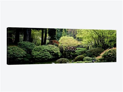 Panoramic view of a garden, Japanese Garden, Washington P - Canvas Art