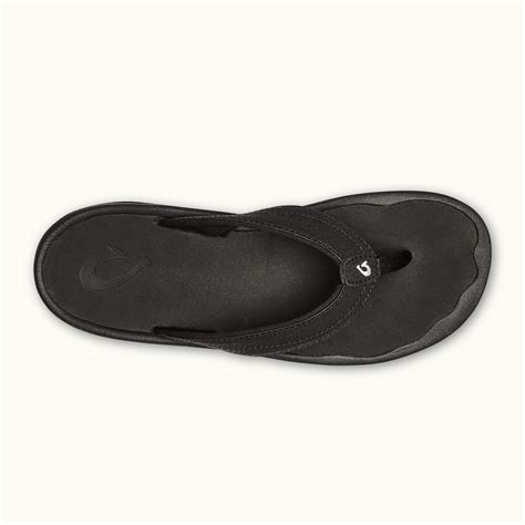 Olukai Women's Ohana Flip-Flop Sandal Black | Laurie's Shoes