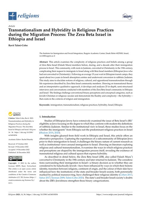 (PDF) Transnationalism and Hybridity in Religious Practices during the ...