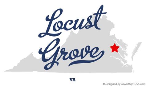 Map of Locust Grove, VA, Virginia