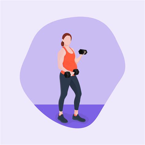 Pregnant Woman Exercise Illustration Antenatal Exercises 22586673 Vector Art at Vecteezy