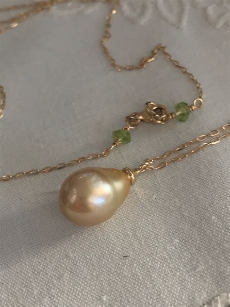 Cultured Golden South Sea Pearl Necklace, 14k (PP11)