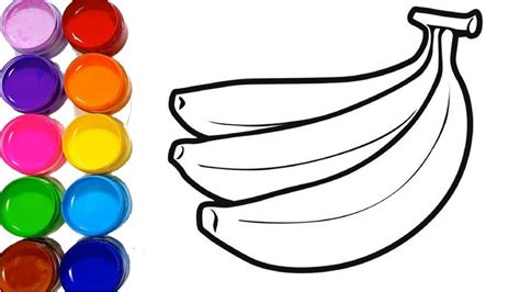 Easy Fruits Drawing For Colouring - kidsworksheetfun