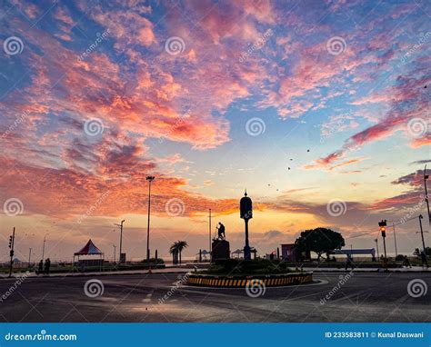 Sunrise at Marina Beach, Chennai Editorial Photo - Image of early, rise: 233583811