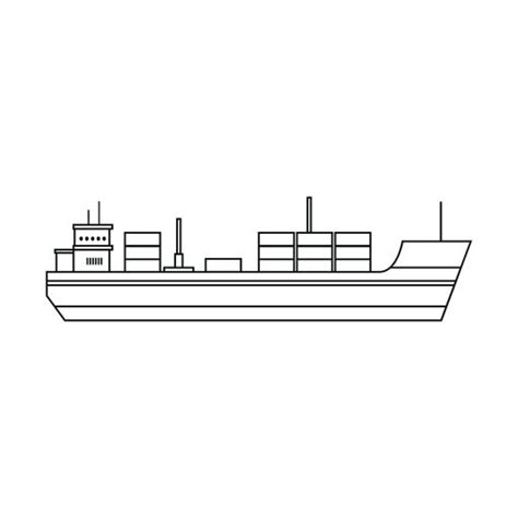 Cargo Ship Outline