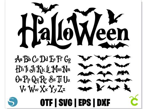 Halloween SVG Bundle | Halloween font SVG, Bats SVG, Hallowe - Inspire Uplift