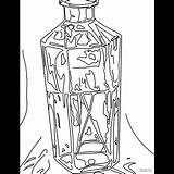 Glass Bottle Coloring Page sketch template