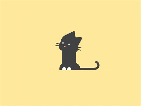 A cat | Motion design animation, Animated drawings, Vector animation