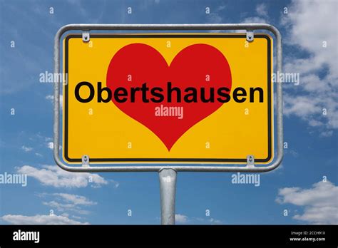 Ortstafel Obertshausen, Hessen, Deutschland | Place name sign ...