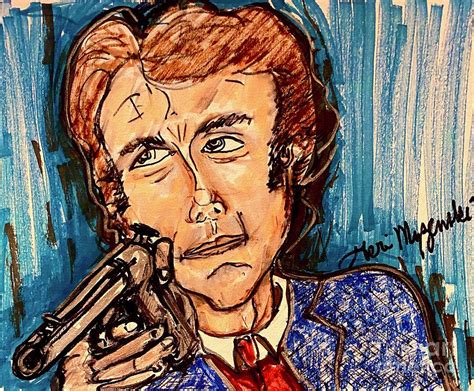 Clint Eastwood Go ahead make my day Dirty Harry Mixed Media by Geraldine Myszenski