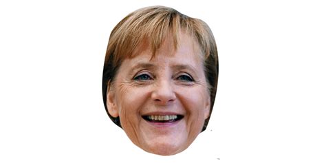 Angela Merkel (Smiling) Celebrity Mask - Celebrity Cutouts