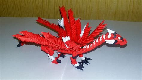 3D ORIGAMI MINI DRAGON.VERY SIMPLE TUTORIAL.