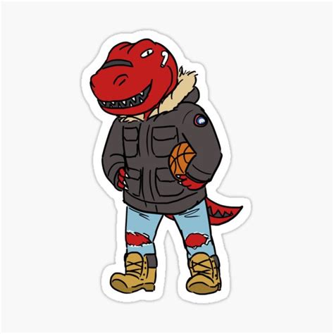 "Toronto Mans - Raptors Mascot " Sticker for Sale by Orcanadian | Redbubble