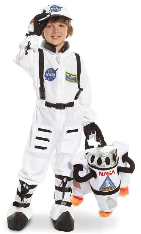 NASA Jr. Astronaut Suit White Toddler/Child Costume - PartyBell.com