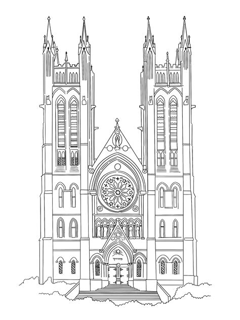 Wedding venue illustration of our lady immaculate cathedral ontario canada – Artofit