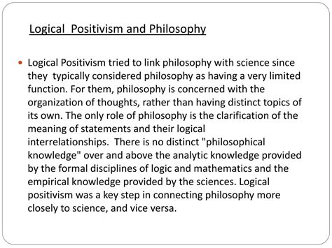 PPT - LOGICAL POSITIVISM PowerPoint Presentation, free download - ID ...