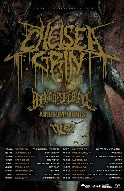 Chelsea Grin, Brand of Sacrifice, Kingdom Giants tour | NextMosh