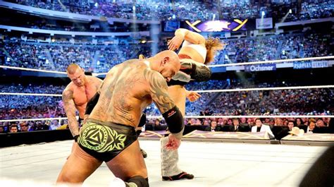 WrestleMania 30: Daniel Bryan vs Batista vs Randy Orton - Triple Threat WWE World Heavyweight ...