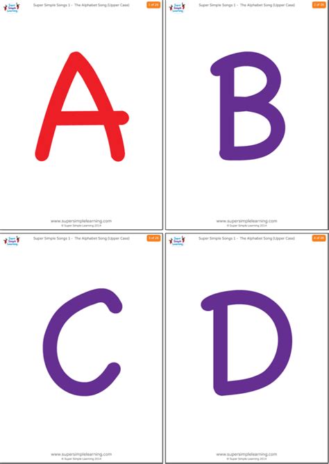 Uppercase Alphabet Flashcards - Super Simple