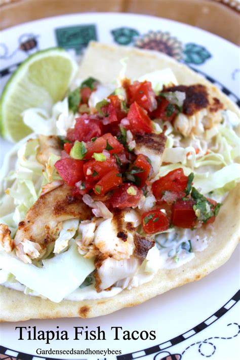 Tilapia Fish Tacos - Garden Seeds and Honey Bees