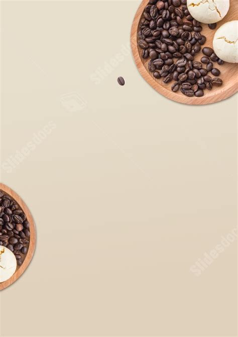 Simplicity In Brown Coffee Beans Page Border Background Word Template And Google Docs For Free ...