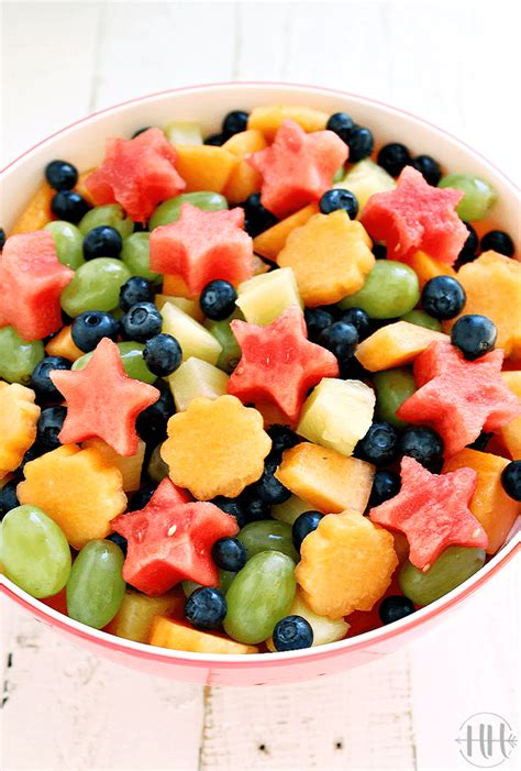 5 Ingredient Fresh Fruit Salad - HappiHomemade with Sammi Ricke