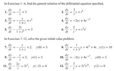 Solved In Exercises 1-6, find the general solution of the | Chegg.com