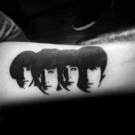 50 Beatles Tattoos For Men - English Rock Band Design Ideas